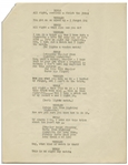 Moe Howard's 9pp. Script of the ''Bert Wheeler Act'' From the Texaco Star Theater Starring Milton Berle, From 1948 -- 8.5'' x 11'' -- Very Good